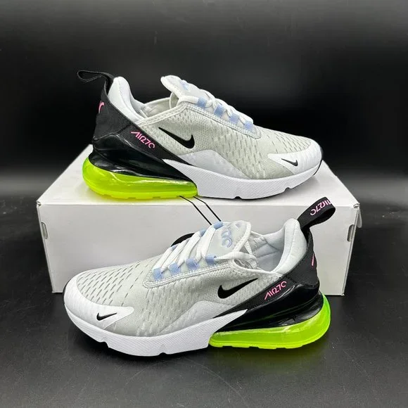 Nike | Shoes | Nike Air Max 27 Pure Platinum Volt White  display picture 1
